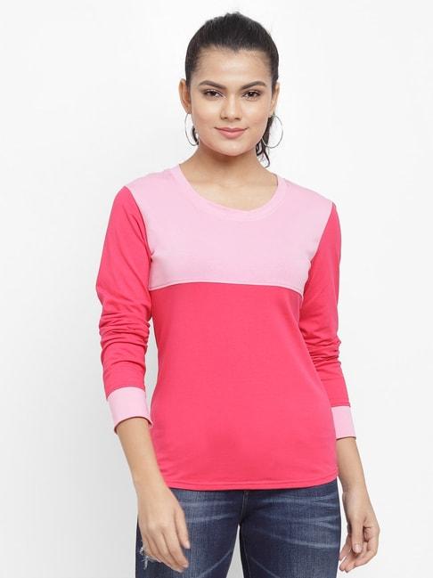 n-gal pink cotton t-shirt