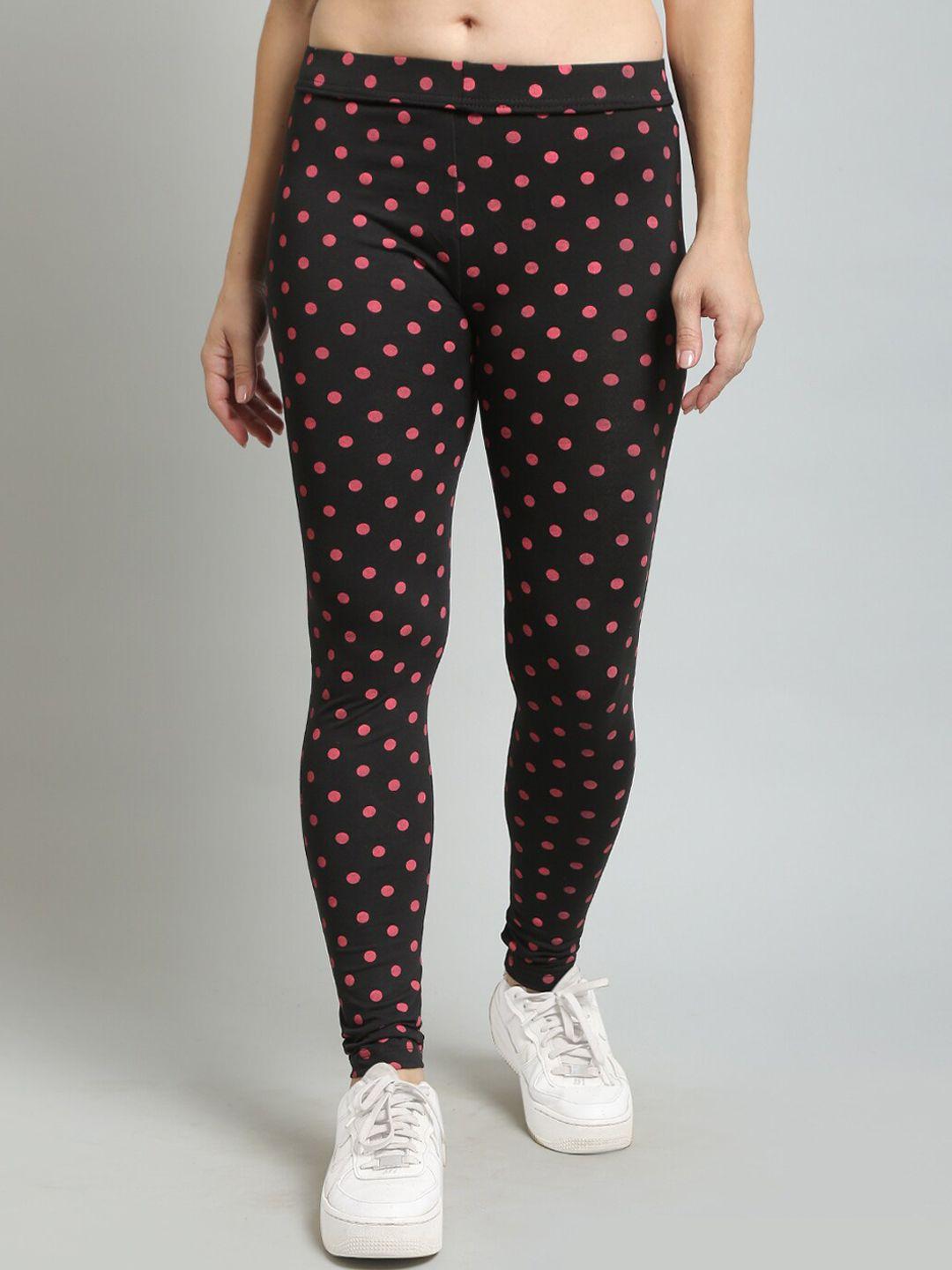 n-gal polka dots print leggings