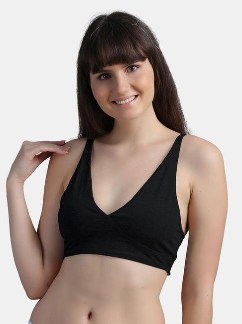 n-gal black non-wired non-padded bralettes bra