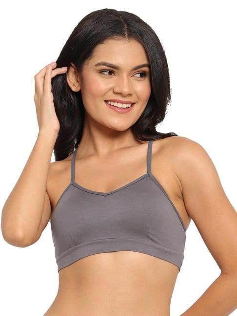 n-gal grey non-padded bralette