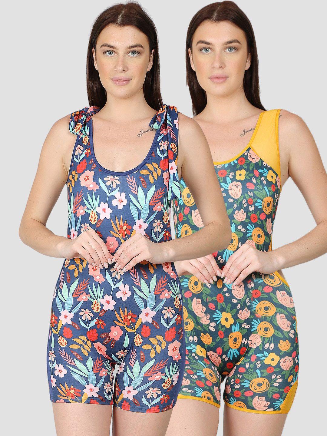 n-gal pack of 2 printed swim legsuit