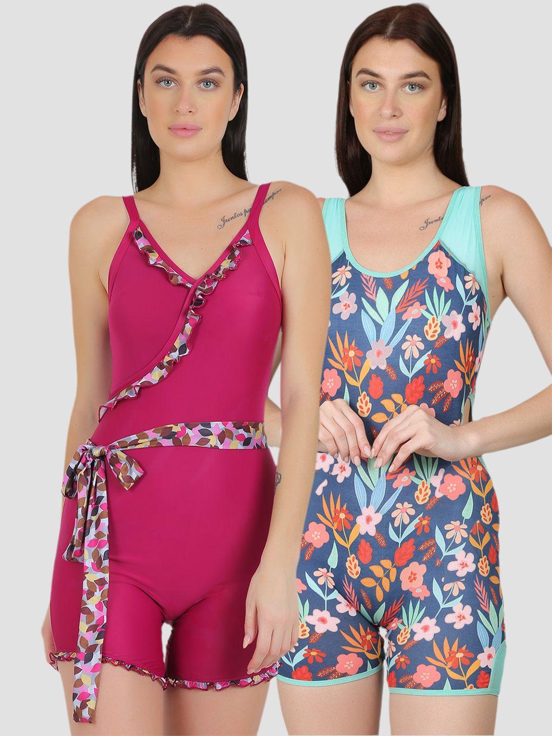 n-gal pack of 2 printed swim legsuit