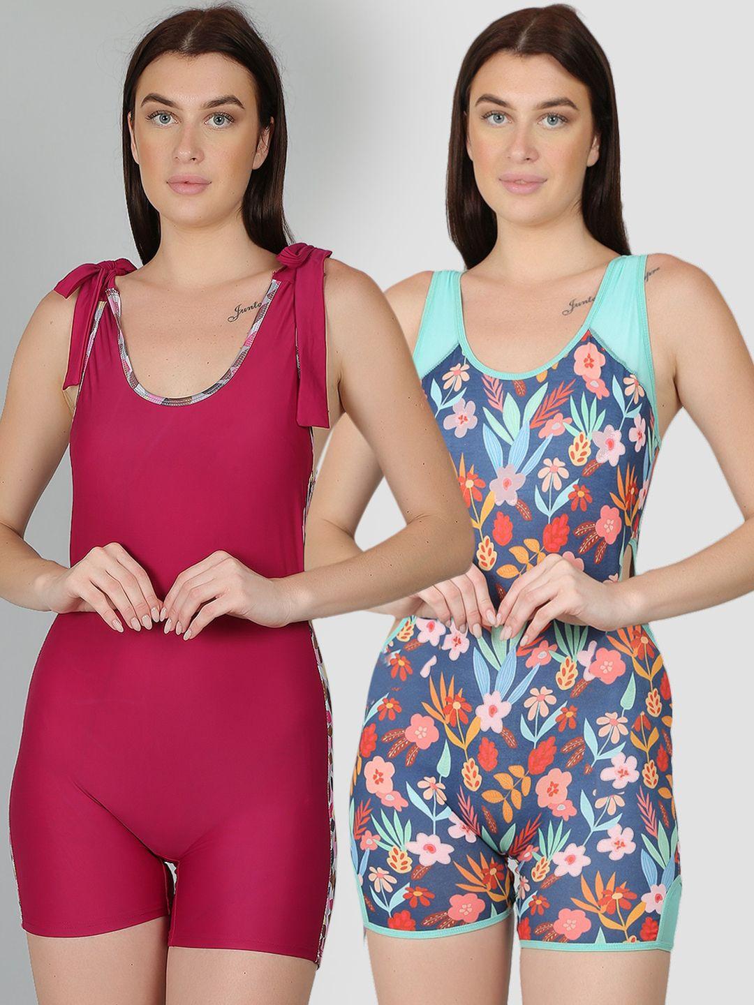 n-gal pack of 2 printed swim legsuit