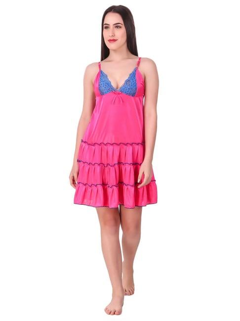 n-gal pink lace babydoll