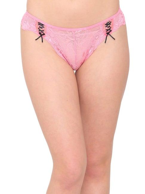 n-gal pink lace bikini panty