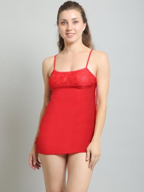 n-gal red non-wired babydoll with g-string panty
