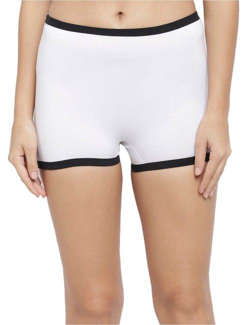 n-gal white cotton boyshorts panty