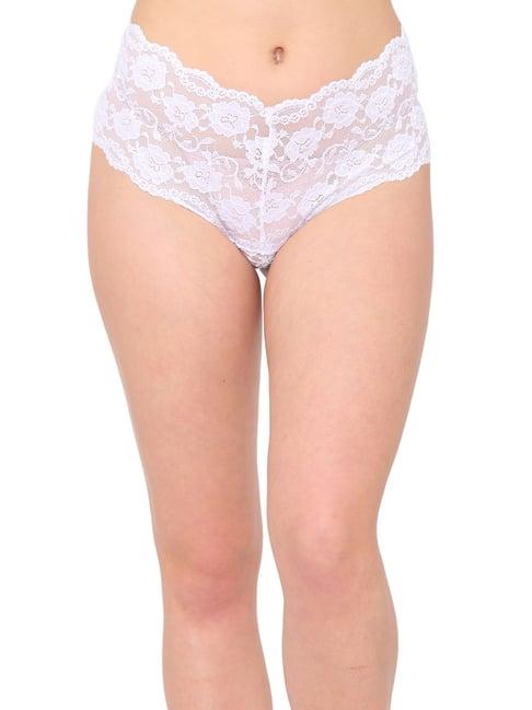 n-gal white lace hipster panty