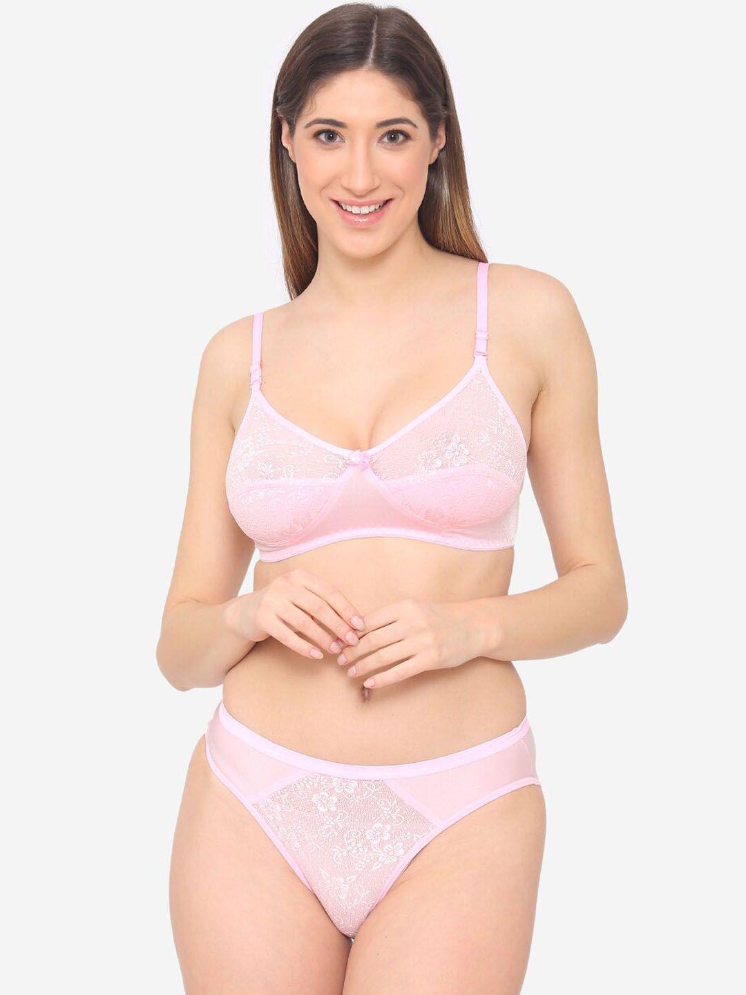 n-gal women floral lace lingerie set