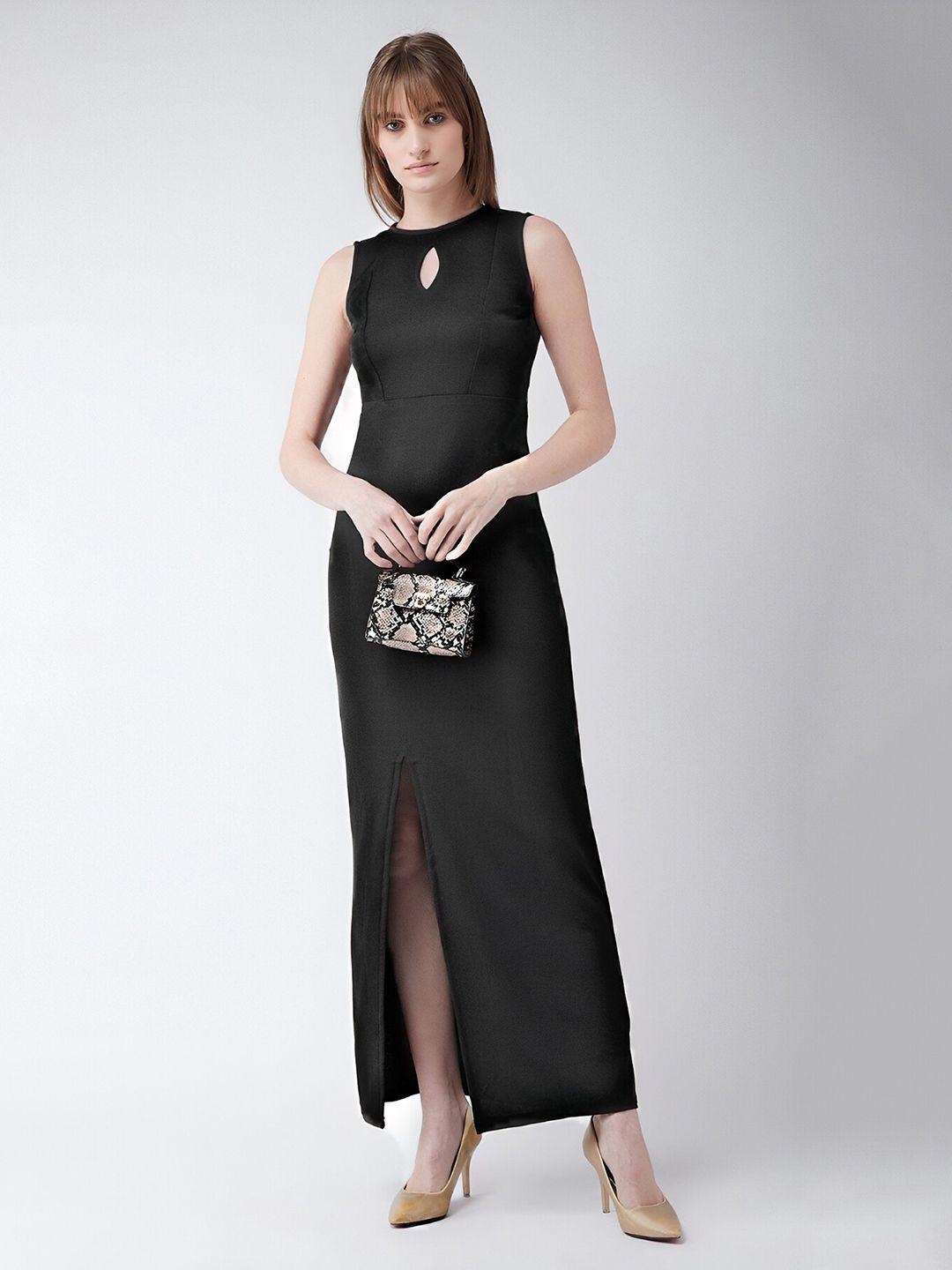 n n enterprise keyhole neck sleeveless maxi dress