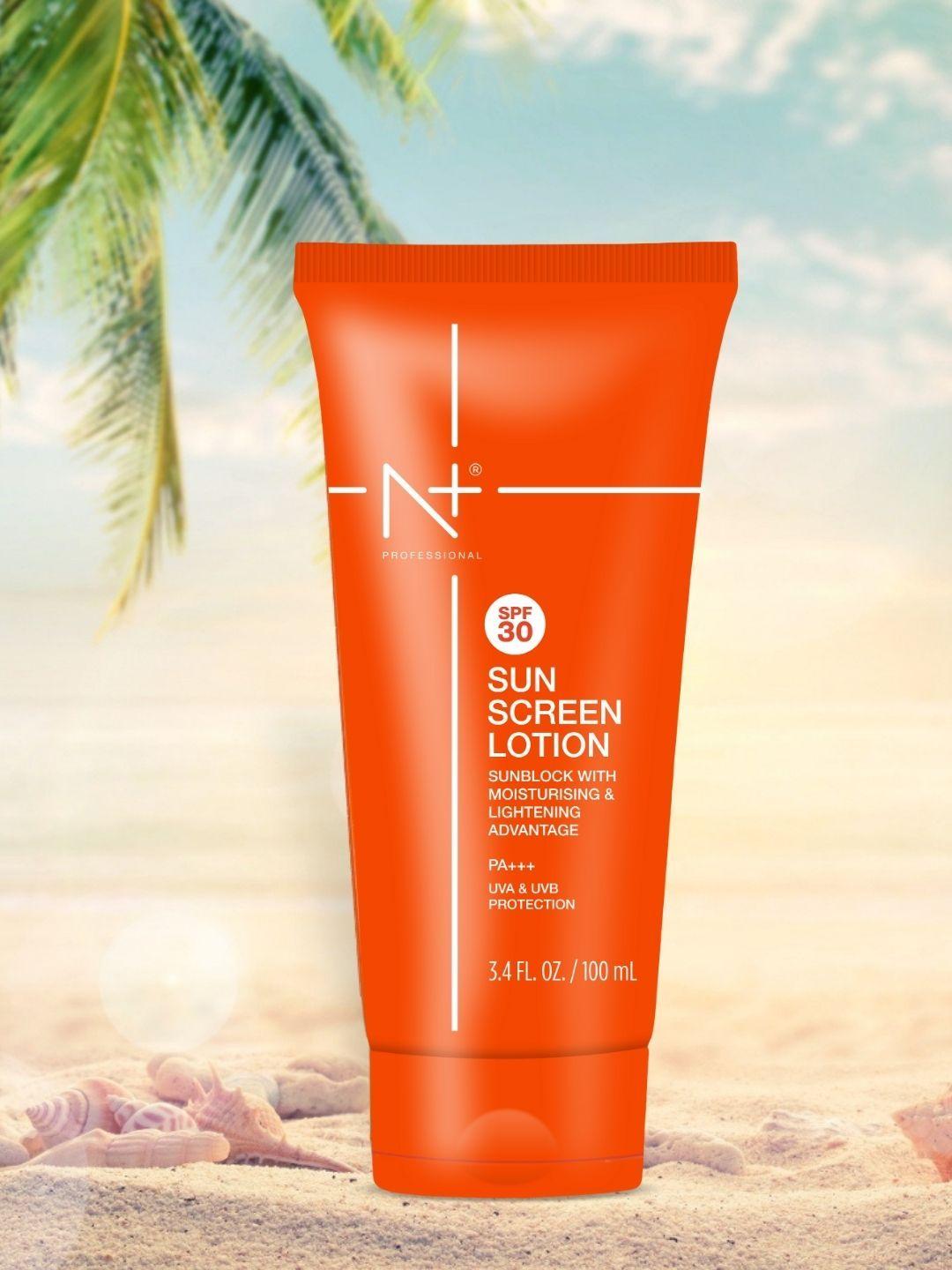 n plus professional uva & uvb protection spf 30 pa+++ sunscreen lotion - 100 ml