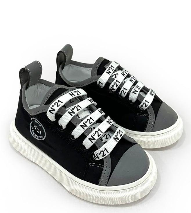 n21 kids multi logo print lace-up unisex sneakers