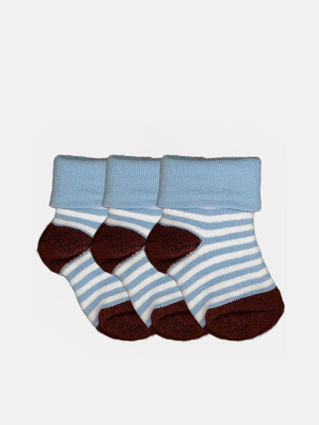 n2s next2skin infant girls pack of 3 patterned cotton ankle-length socks