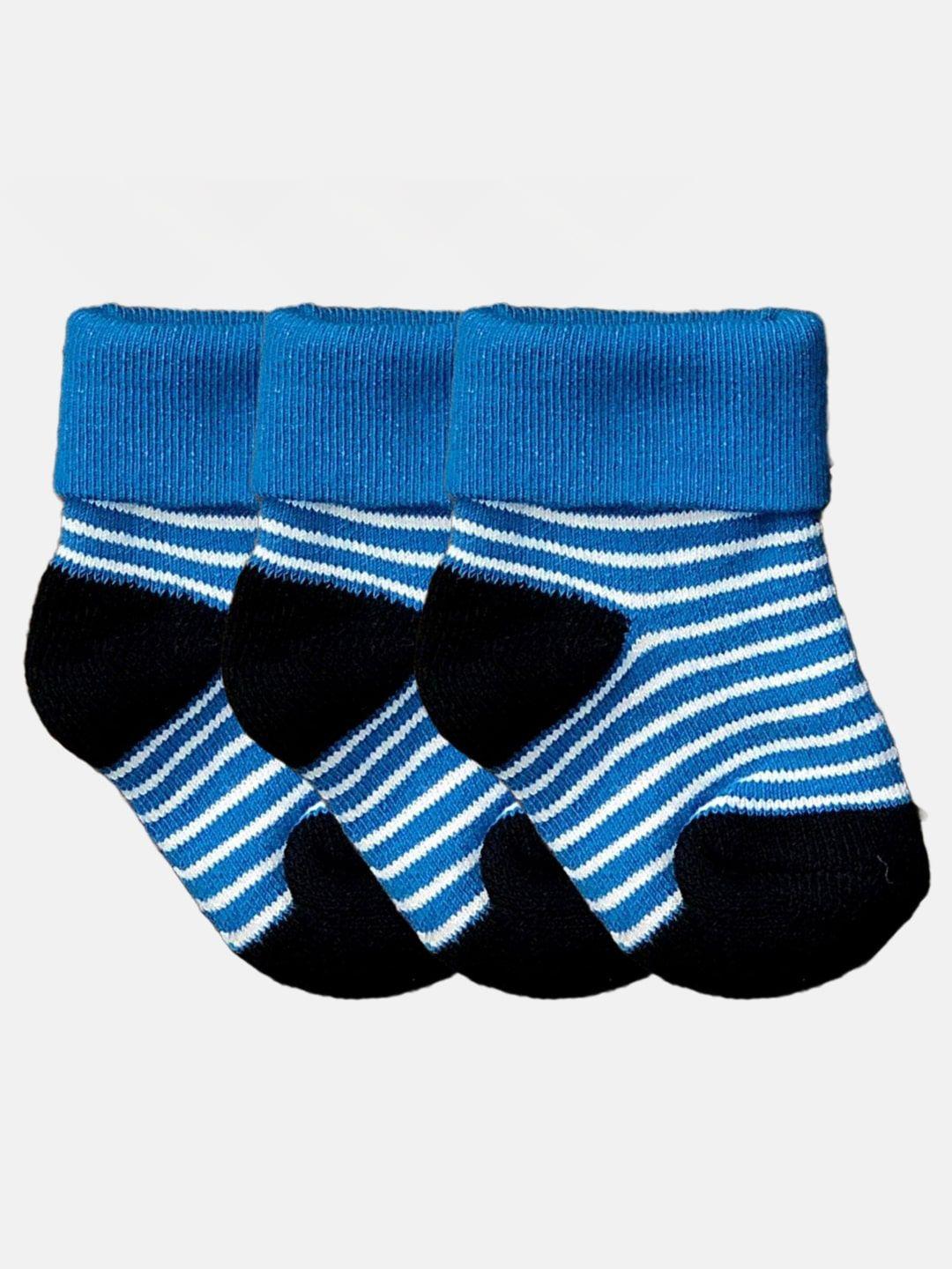 n2s next2skin infant girls pack of 3 patterned cotton ankle-length socks