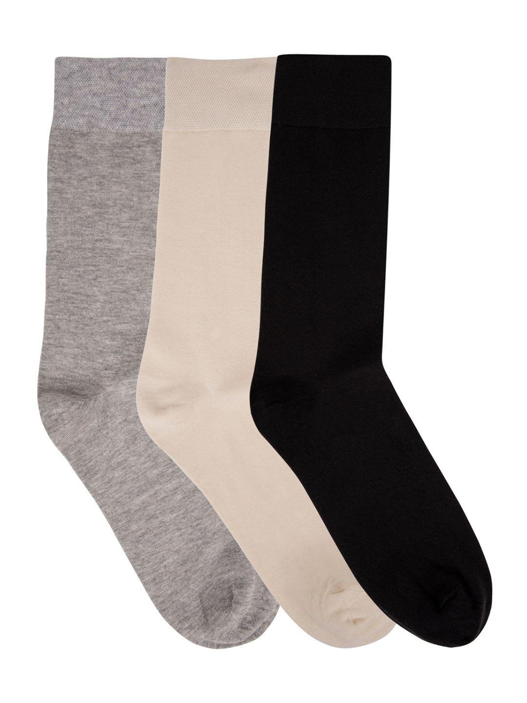 n2s next2skin men pack of 3 assorted calf-length socks