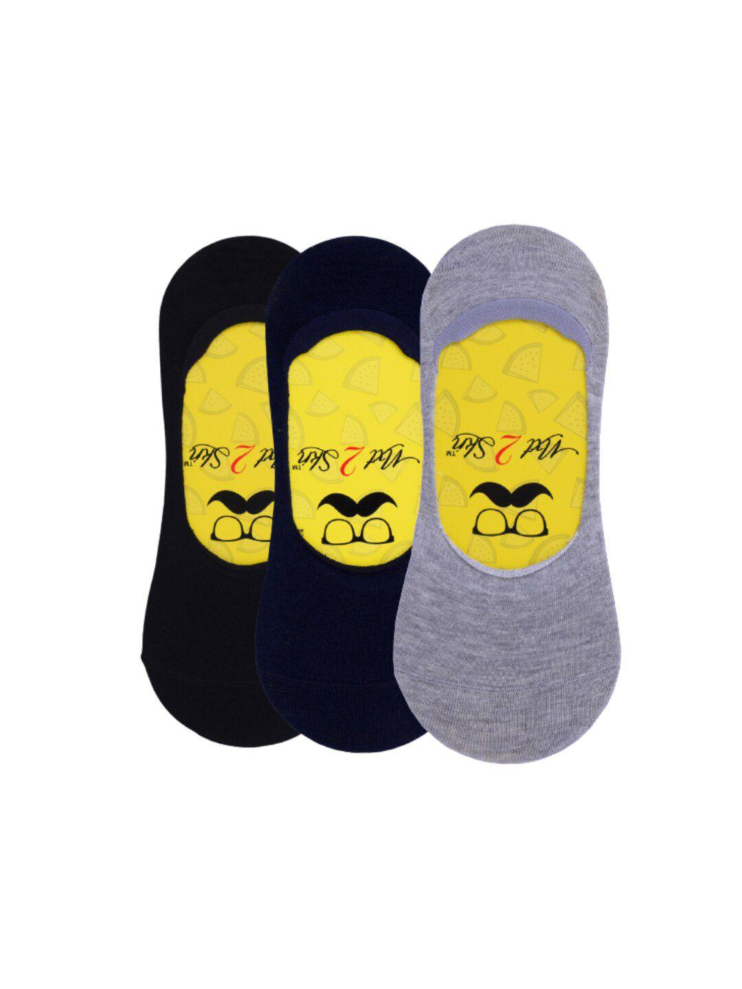 n2s next2skin men pack of 3 assorted cotton shoe liners