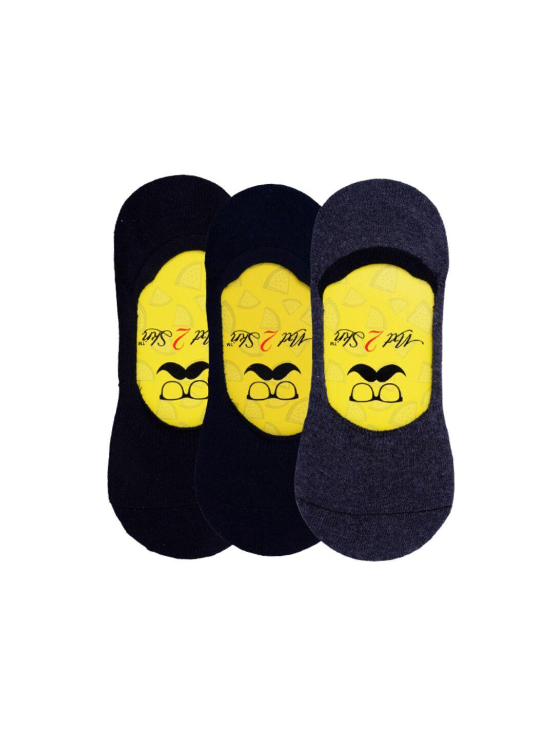 n2s next2skin men pack of 3 assorted cotton shoe liners