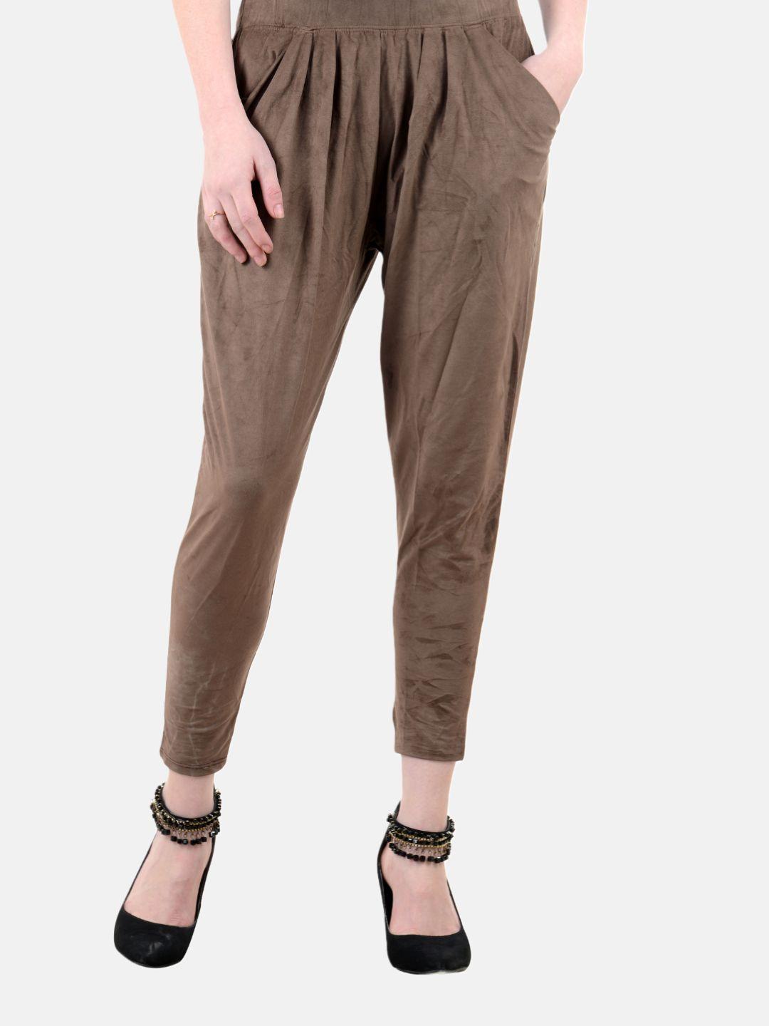 n2s next2skin women brown joggers trousers