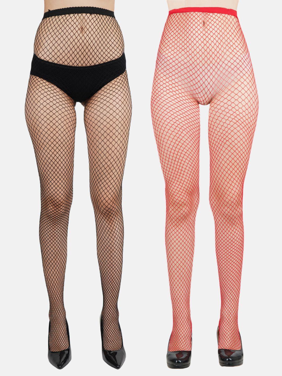 n2s next2skin women pack of 2 patterned fishnet pantyhose stockings