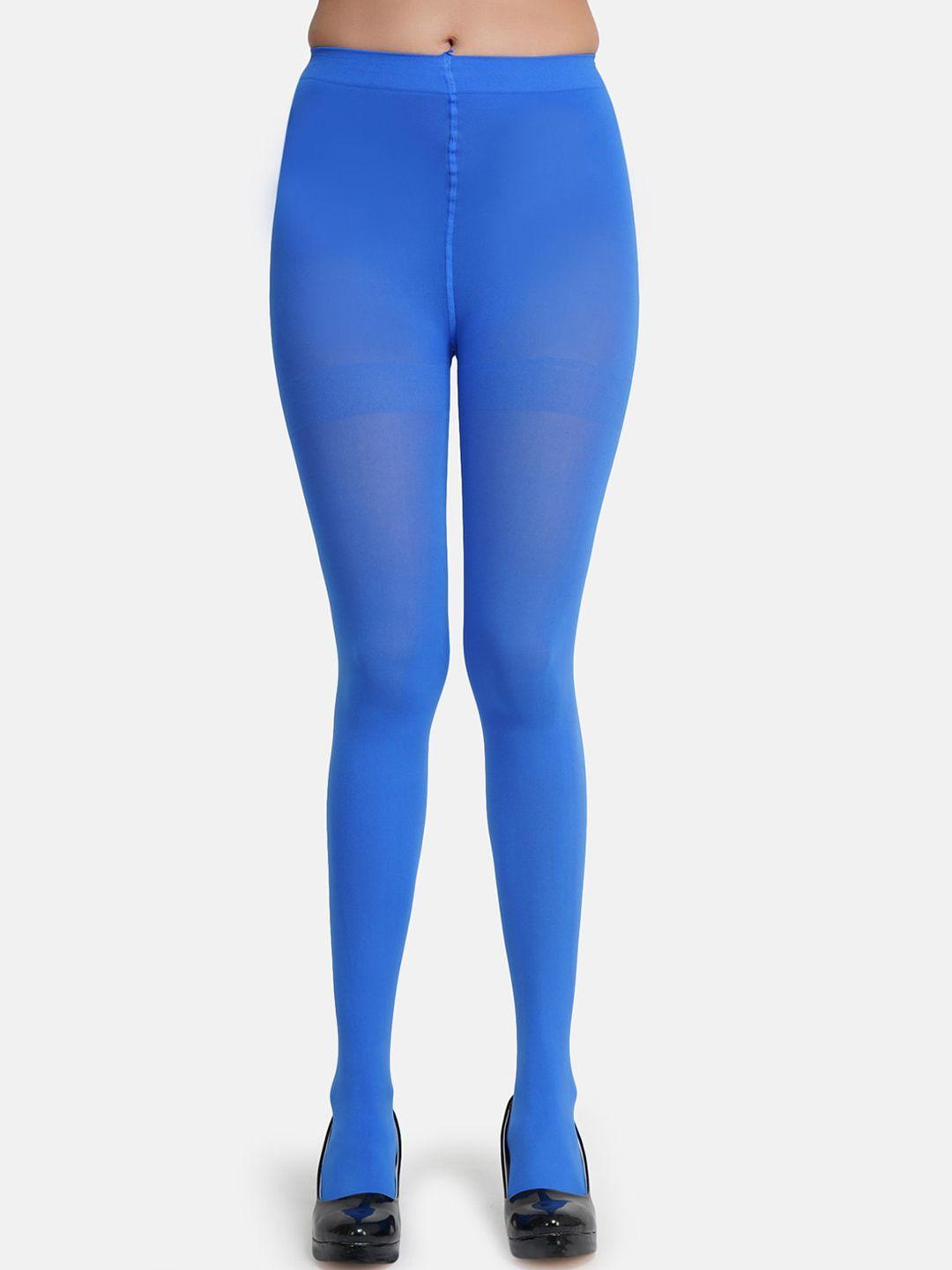 n2s next2skinwomen blue solid opaque pantyhose stockings