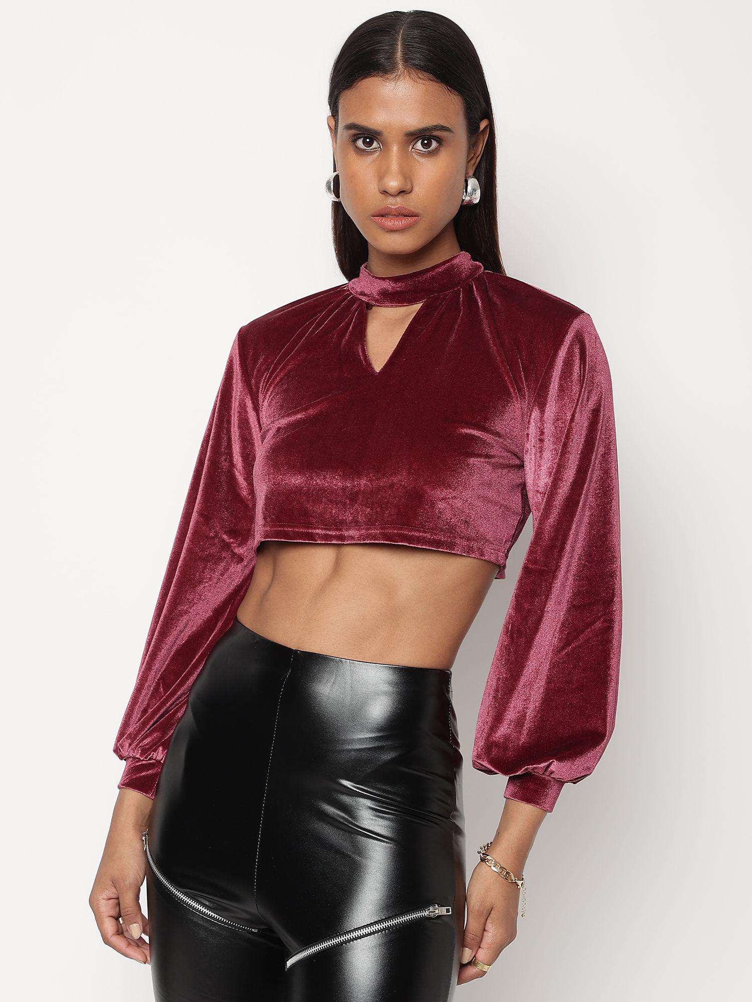 naanaa red solid top