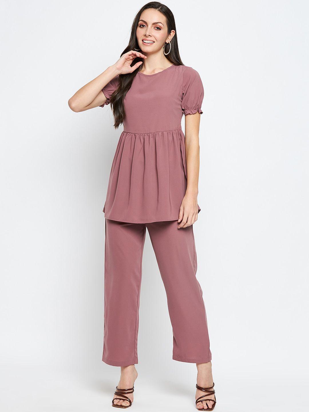 nabia longline tunic with slip-on trousers
