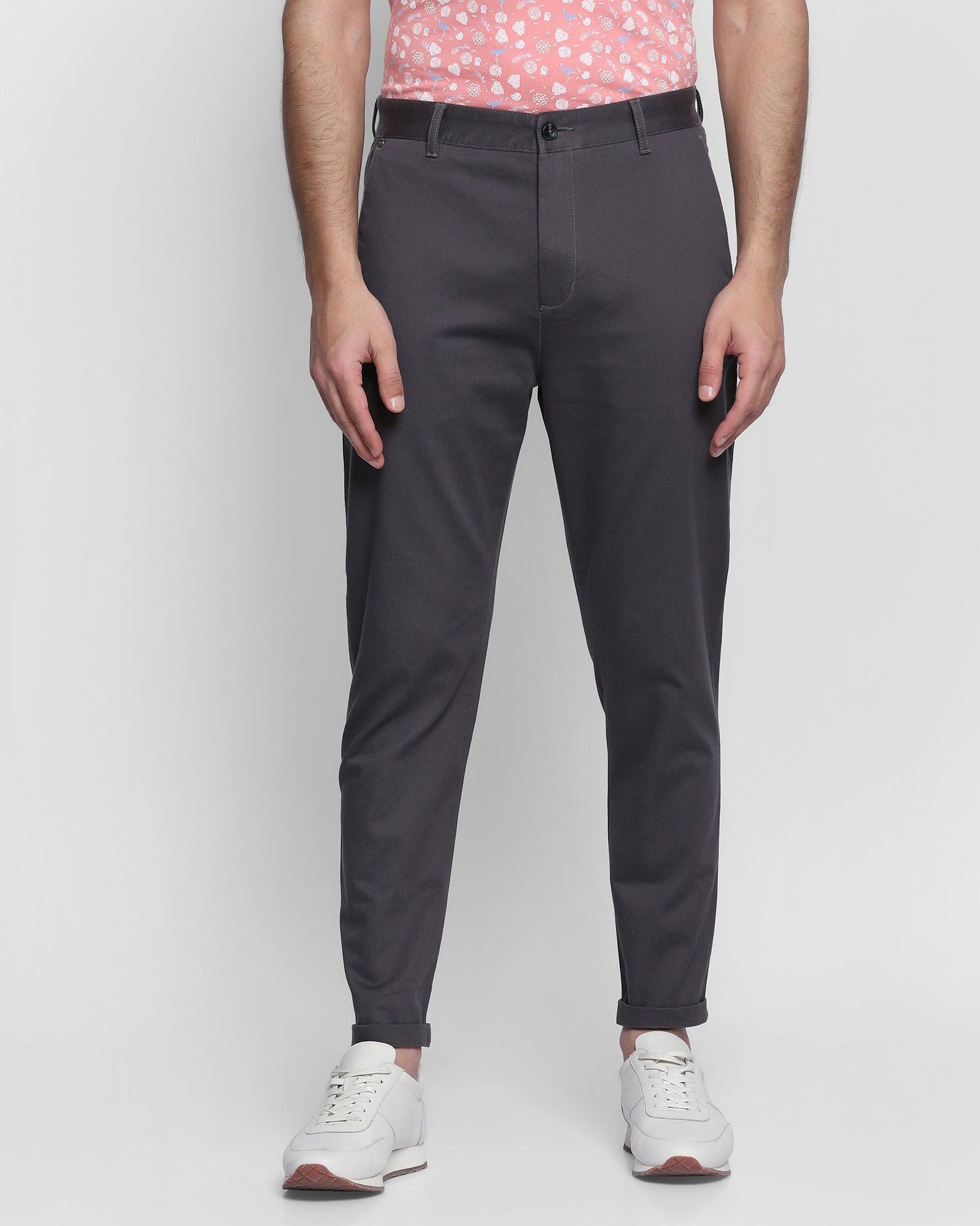 nadal casual dark grey solid khakis - harley