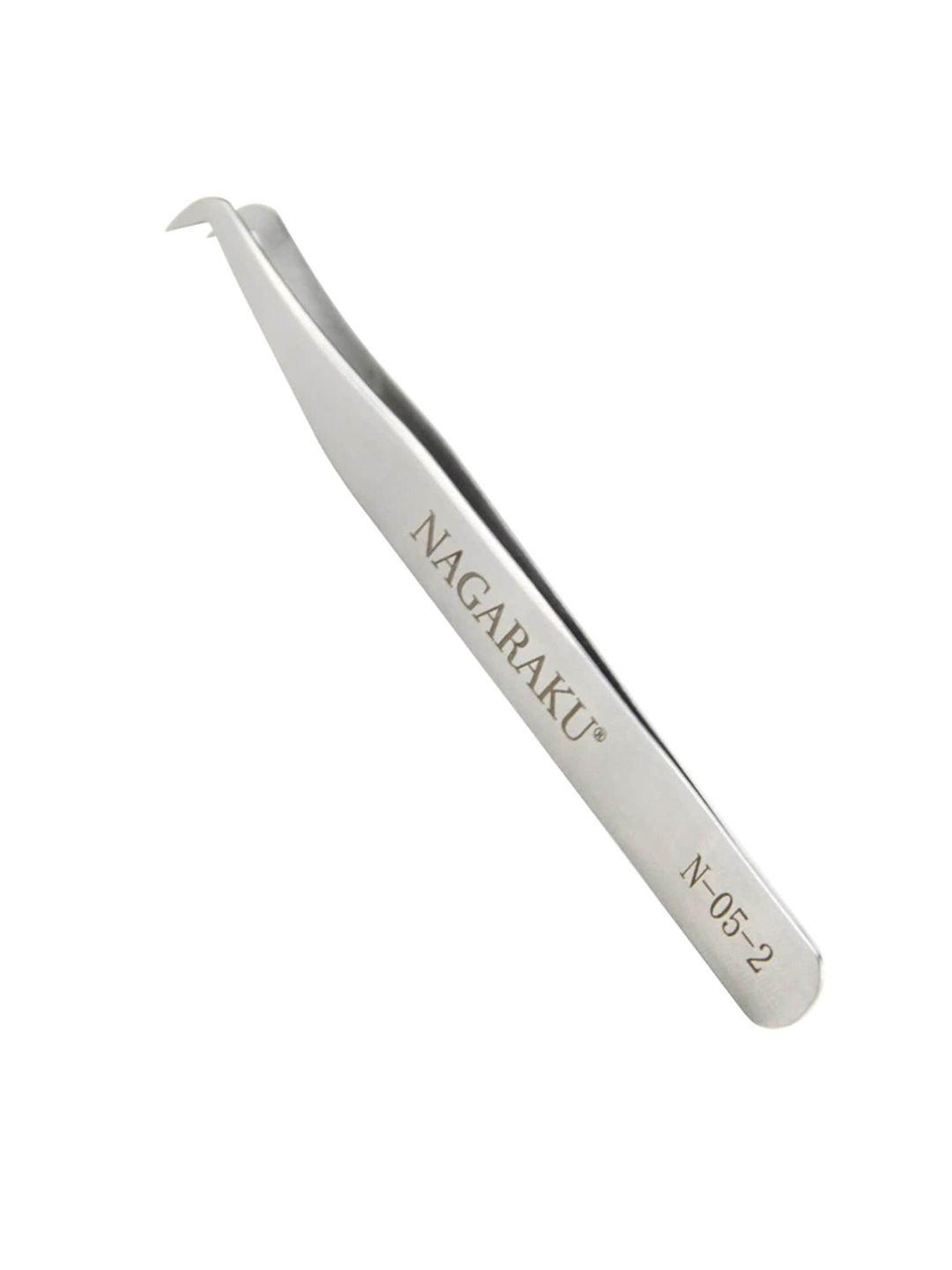 nagaraku stainless steel non-magnetic eyelash extension tweezers - n-05-2