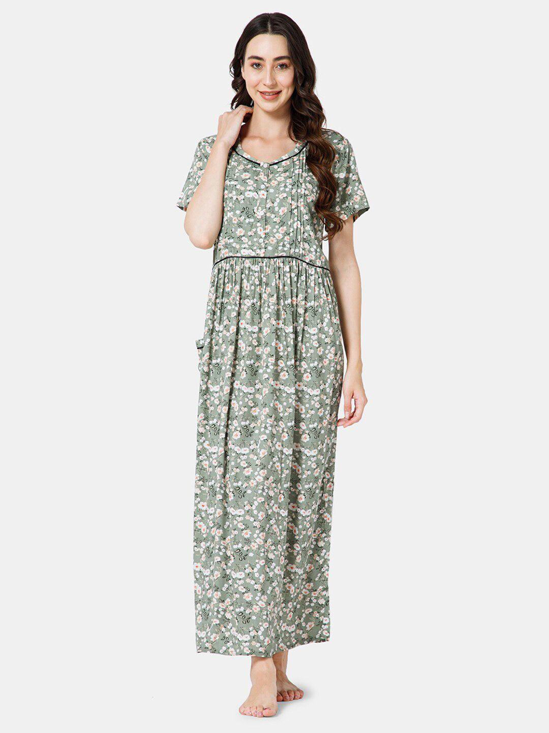 naidu hall floral printed everyday maxi nightdress