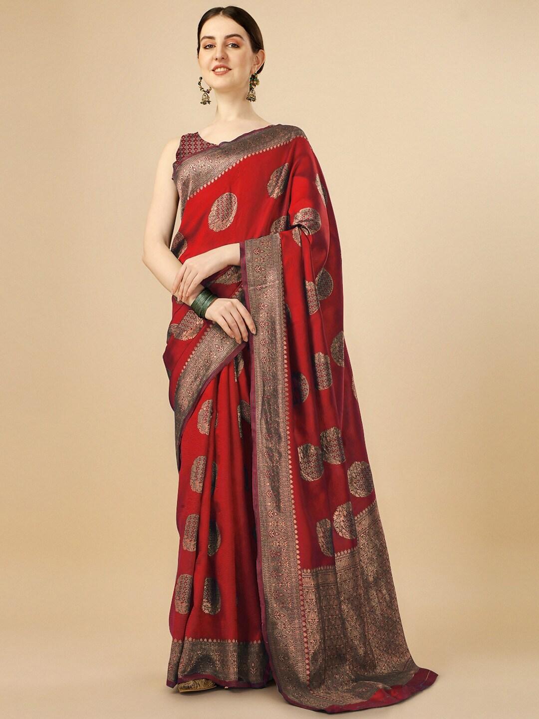 naishu trendz woven design pure silk kanjeevaram saree