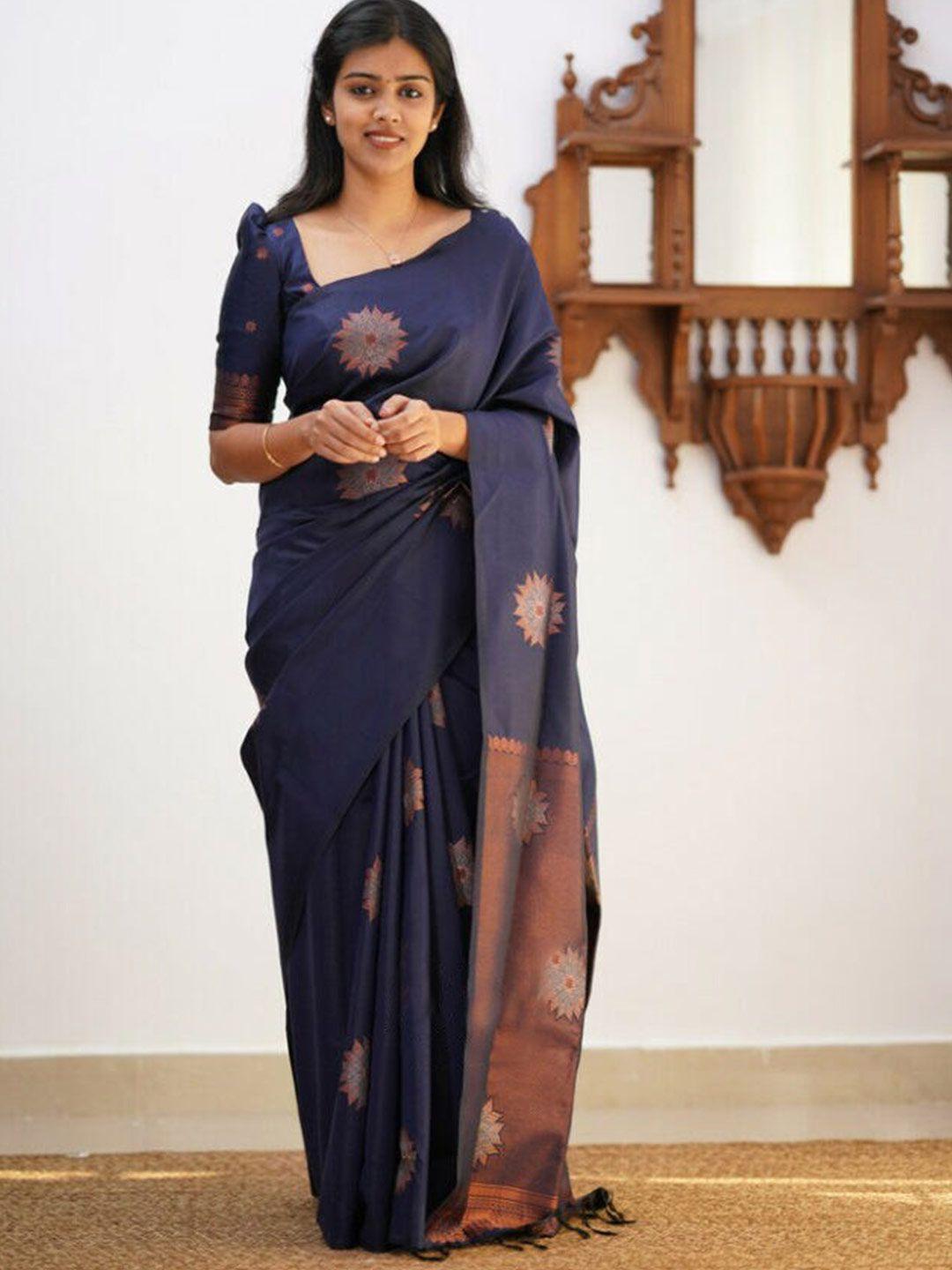 naishu trendz woven design zari pure silk kanjeevaram saree