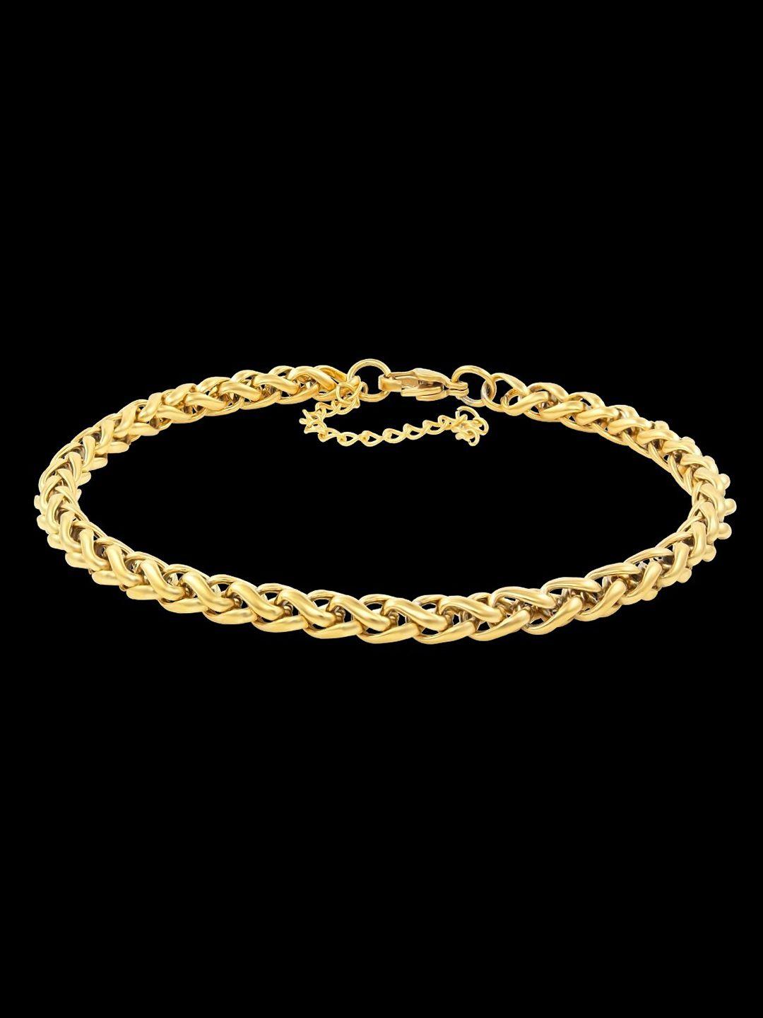 nakabh men gold-plated link bracelet
