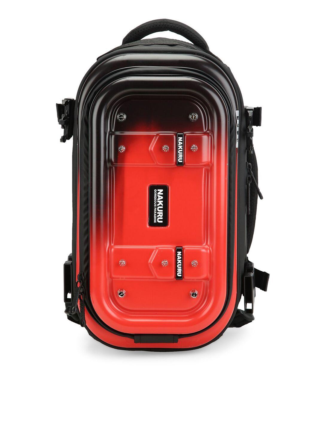 nakuru ae-6007 pu material red & black hard & soft s16 medium backpack
