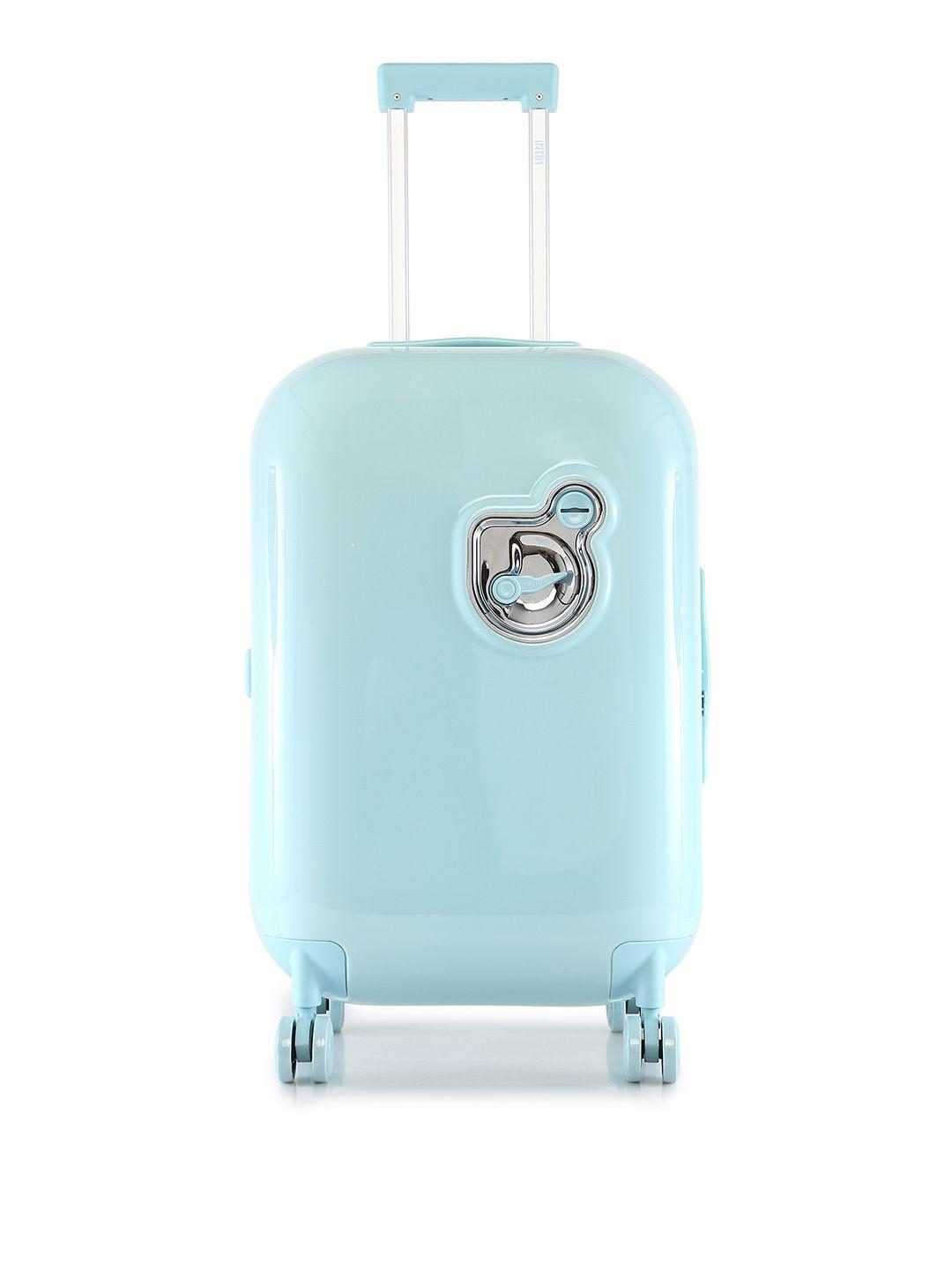 nakuru az-2319 light blue hard-sided medium trolley suitcase