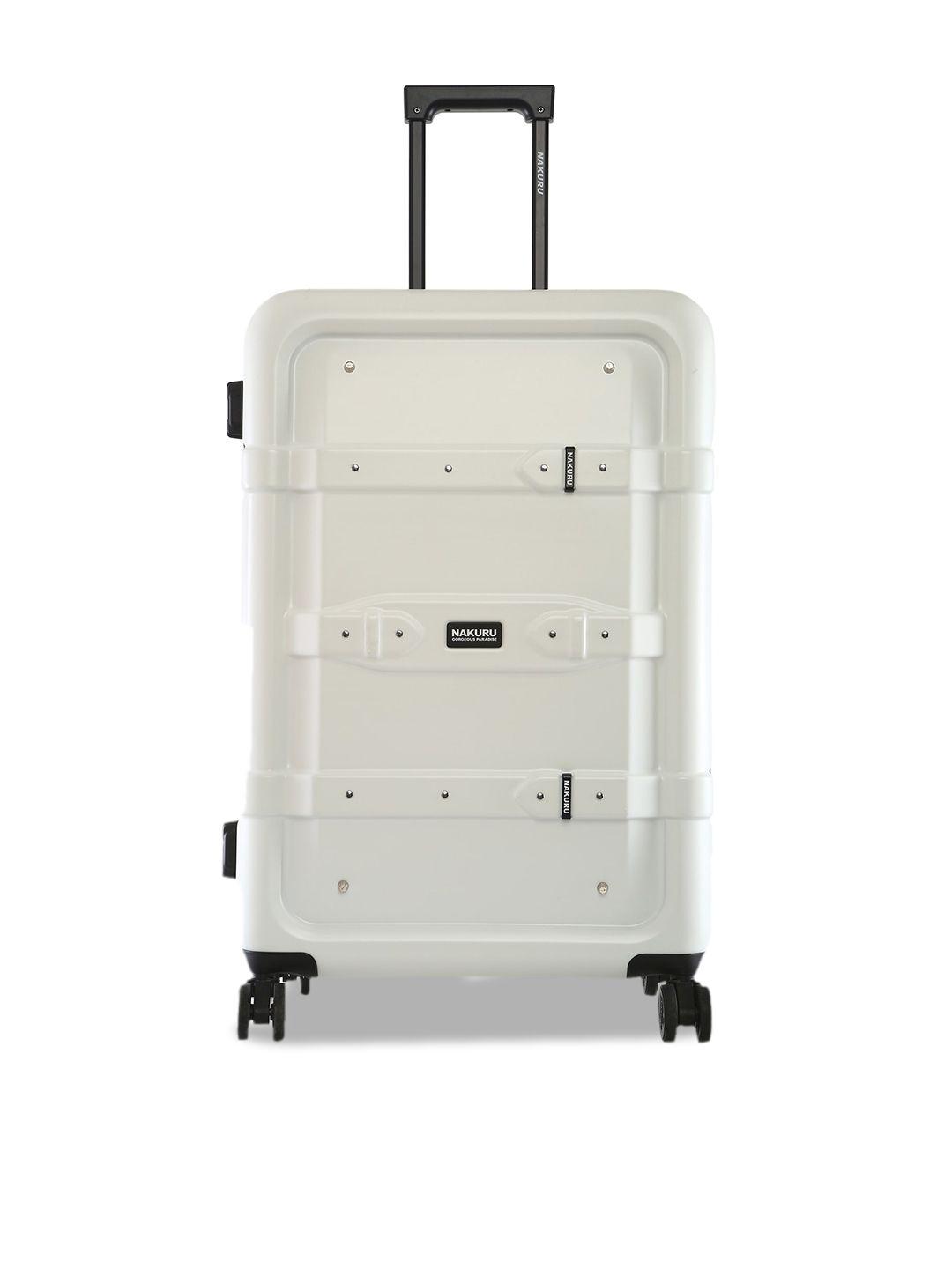 nakuru textured hard-sided large trolley suitcase