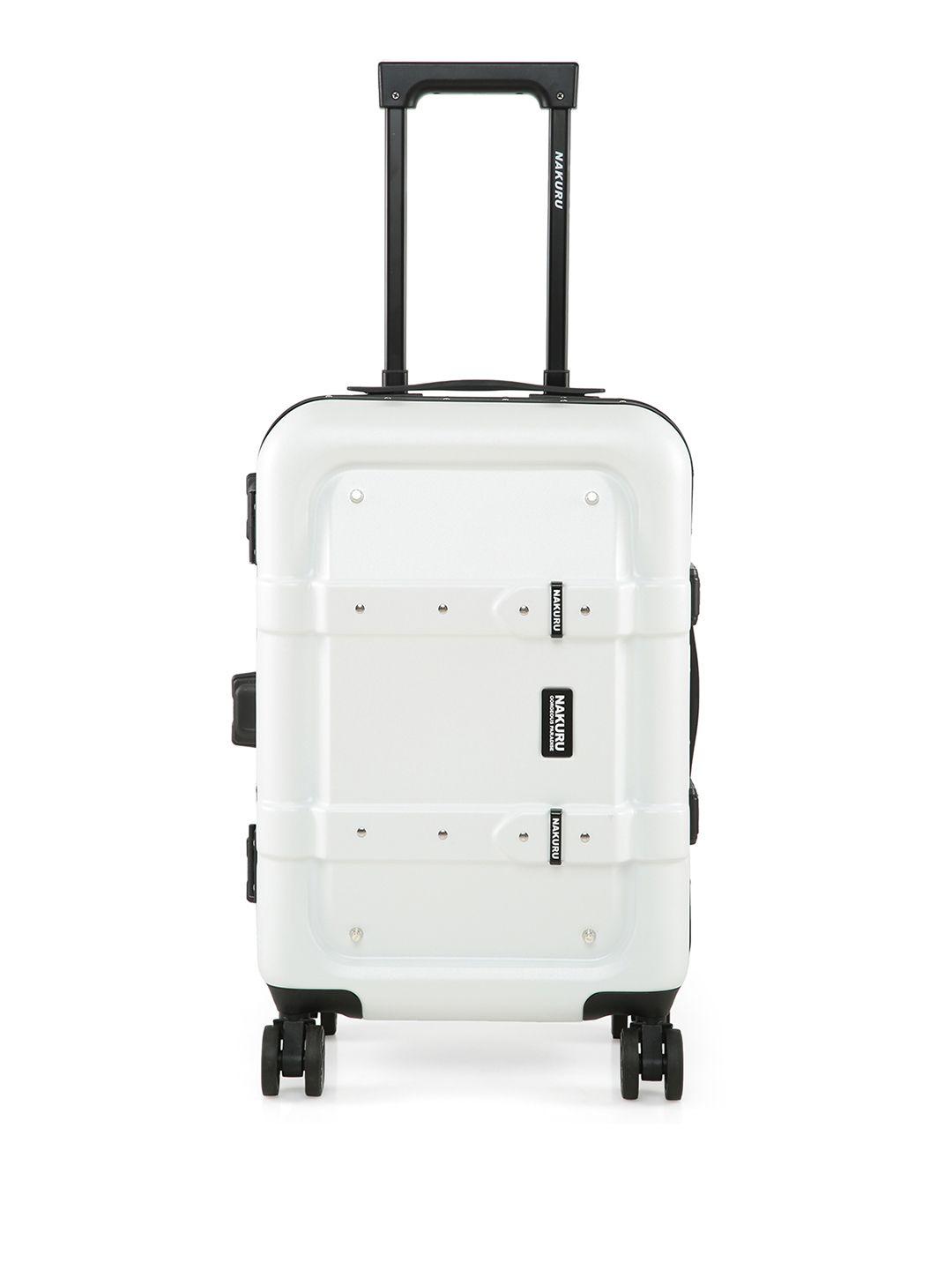 nakuru ywd-2141 white color abs material hard 20" cabin trolley