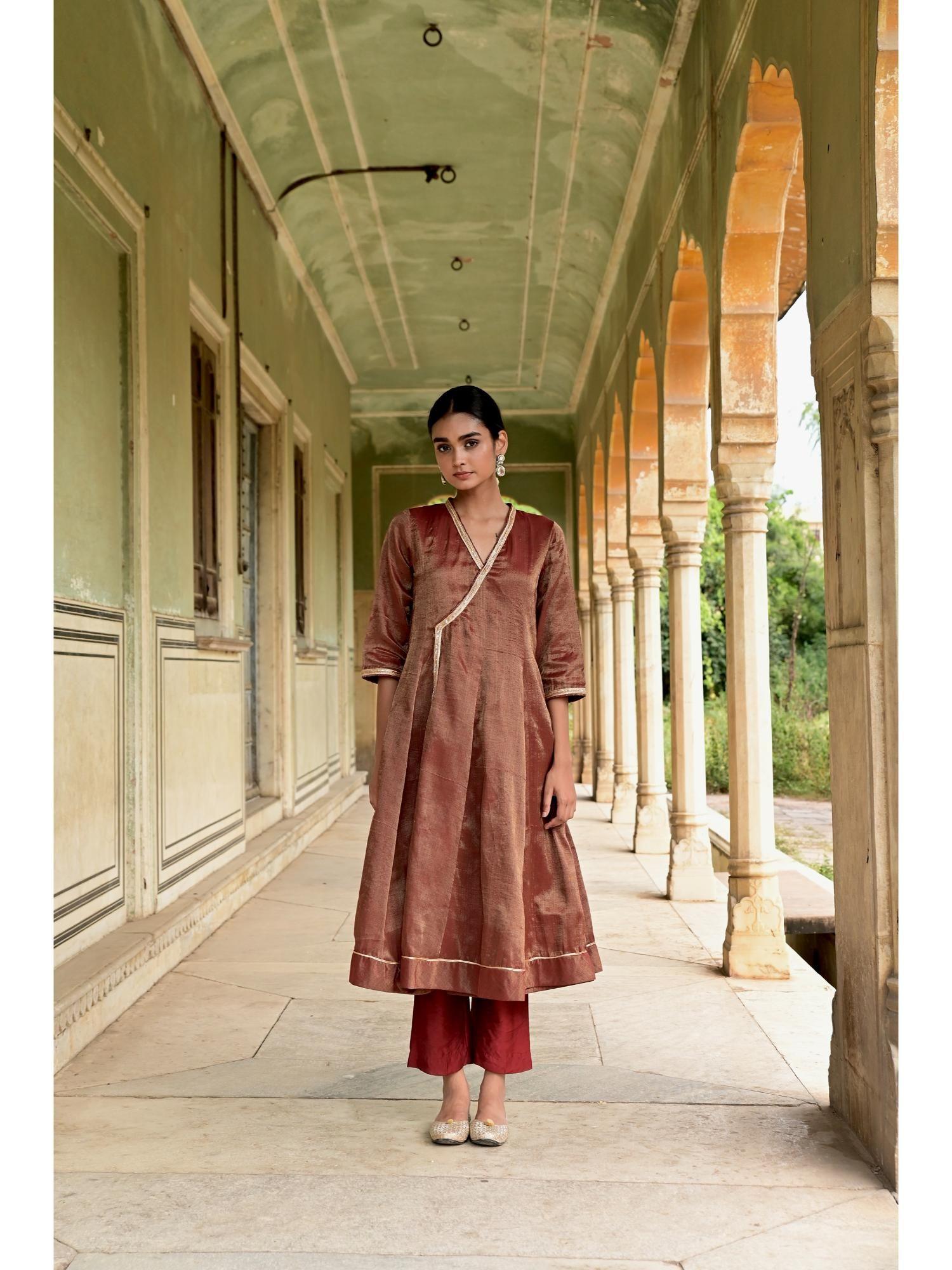 nalini kurta brown (set of 2)