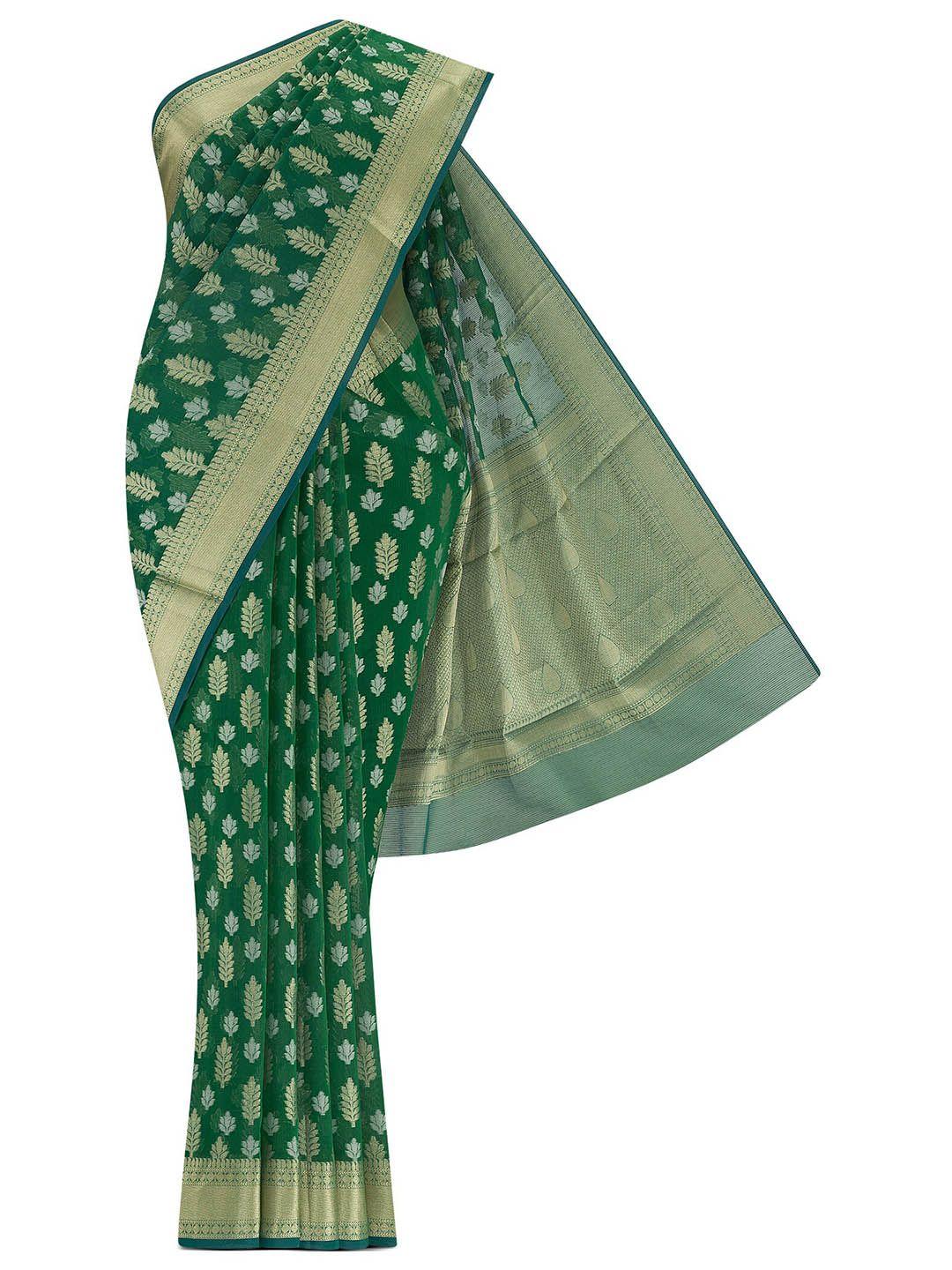 nalli woven design zari kota saree