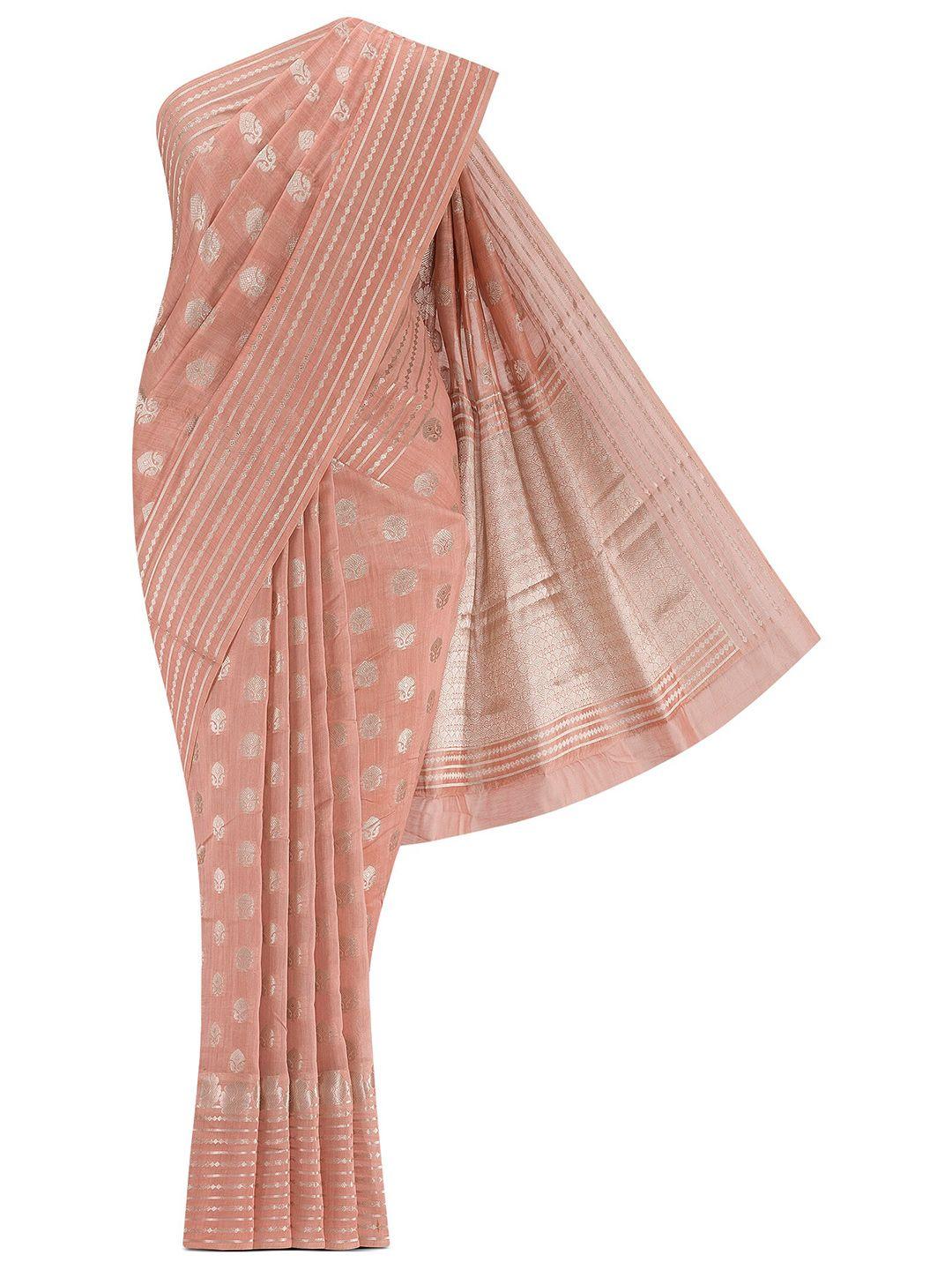 nalli woven design zari silk cotton saree