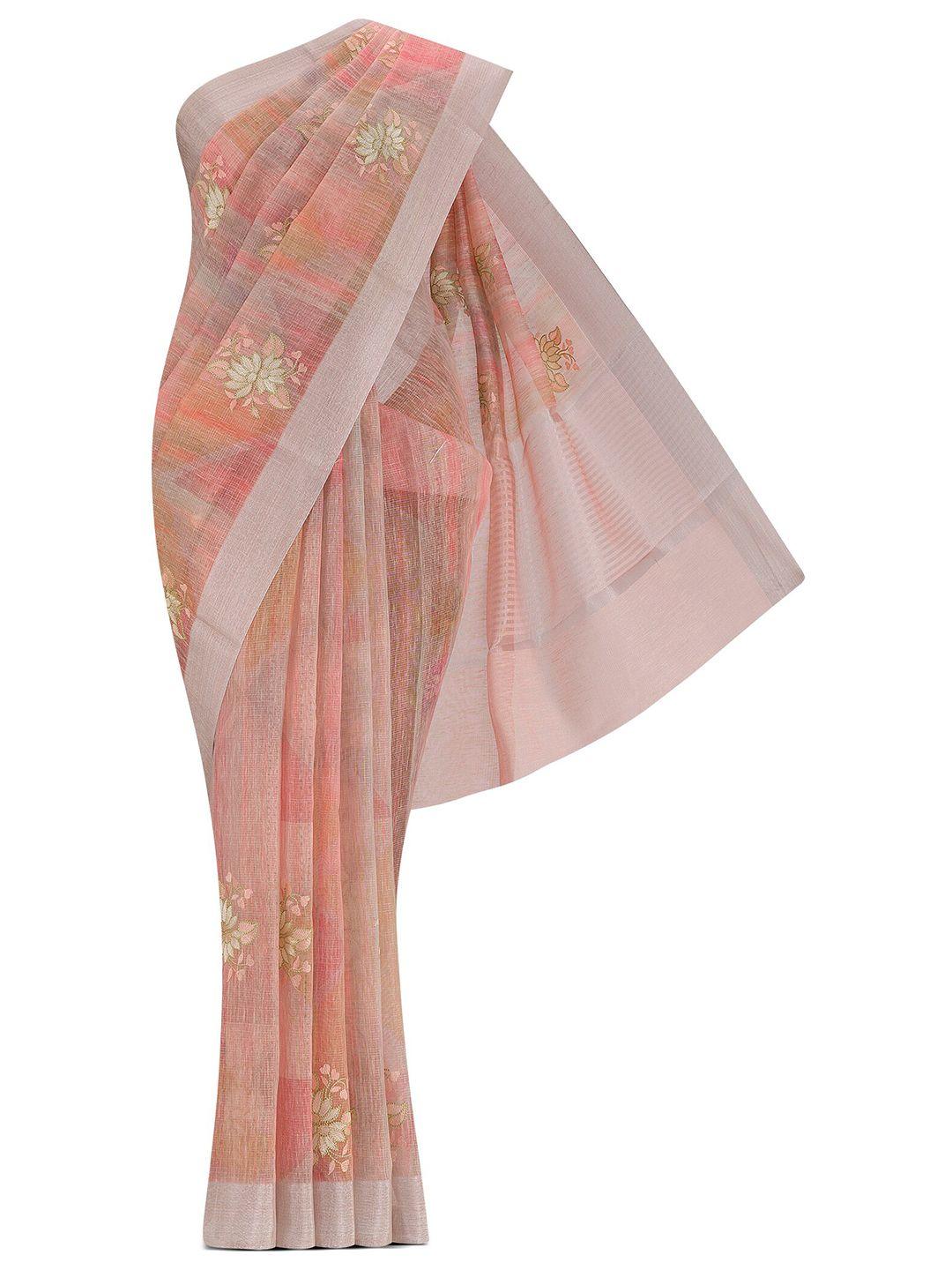 nalli floral embroidered saree