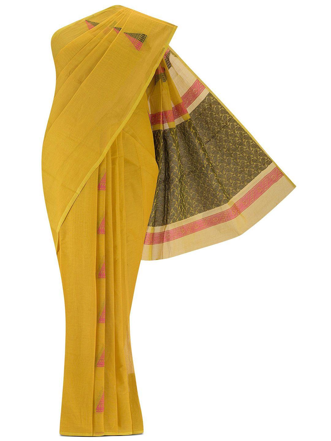 nalli woven design pure cotton kanjeevaram saree
