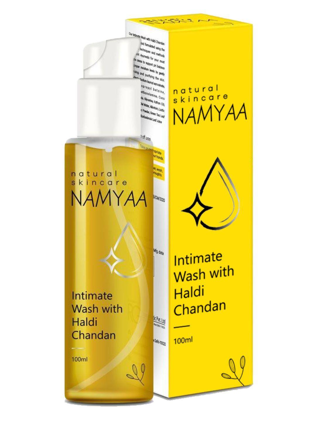 namyaa haldi chandan intimate hygiene wash - germ & odour protection - ph balanced - 100 g