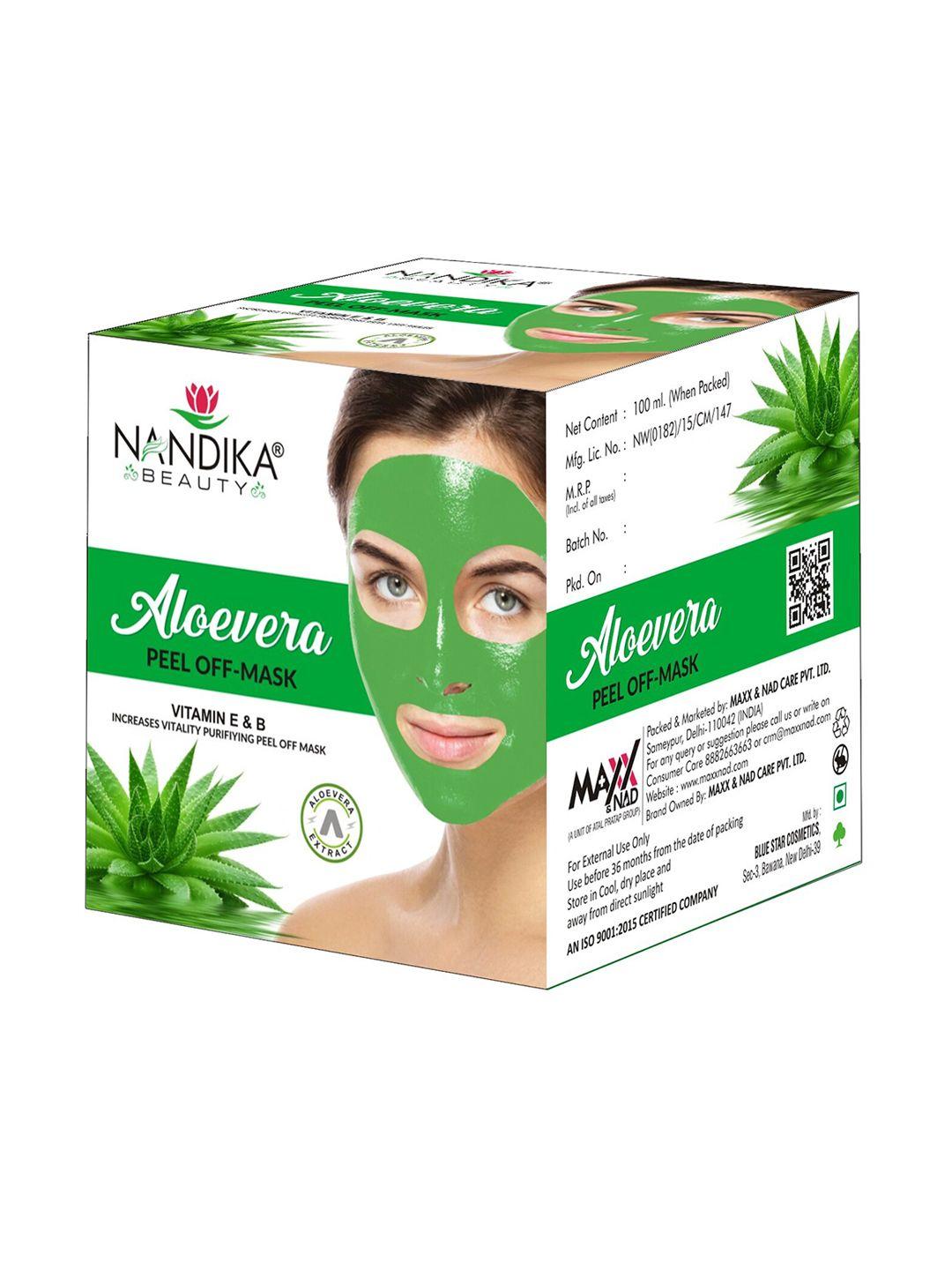 nandika beauty aloevera peel off mask with vitamin e & b 100 ml