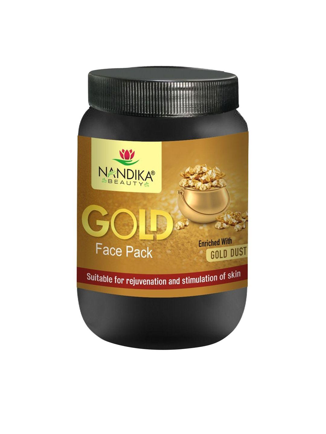 nandika beauty gold face pack for rejuvenation & skin stimulation - 1 kg