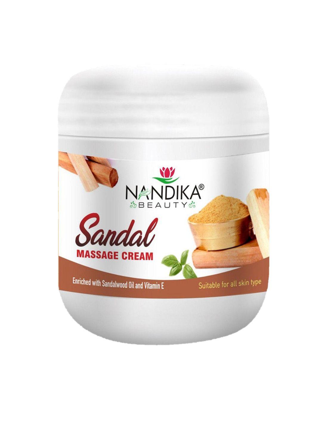 nandika beauty sandal massage cream with vitamin e 500 g