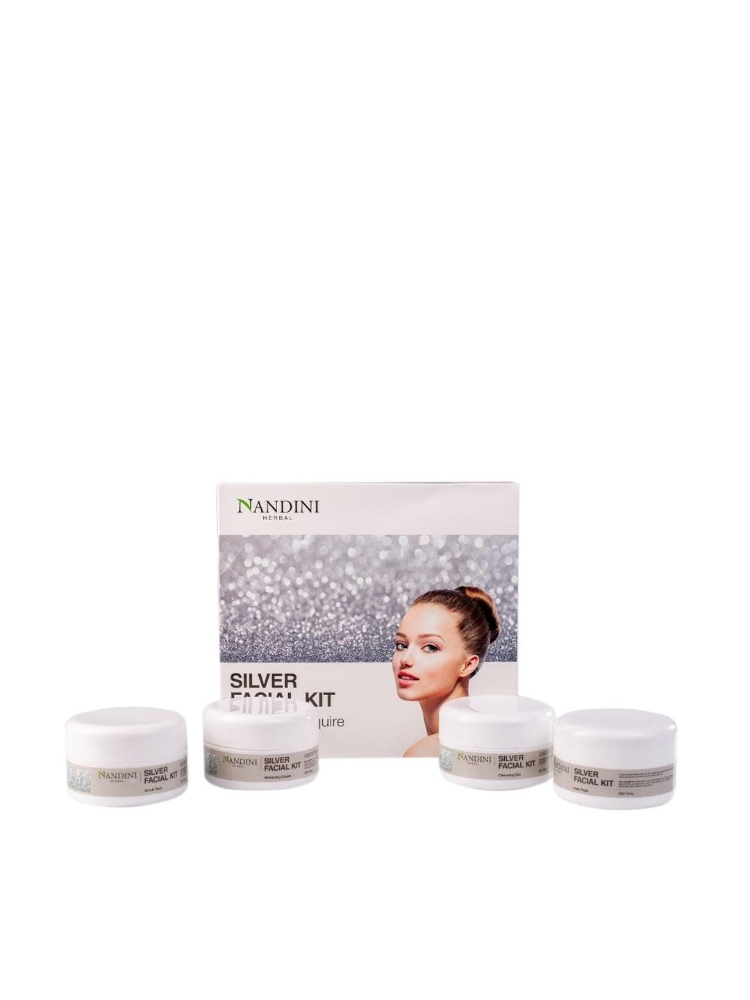 nandini herbal silver facial kit 210 g