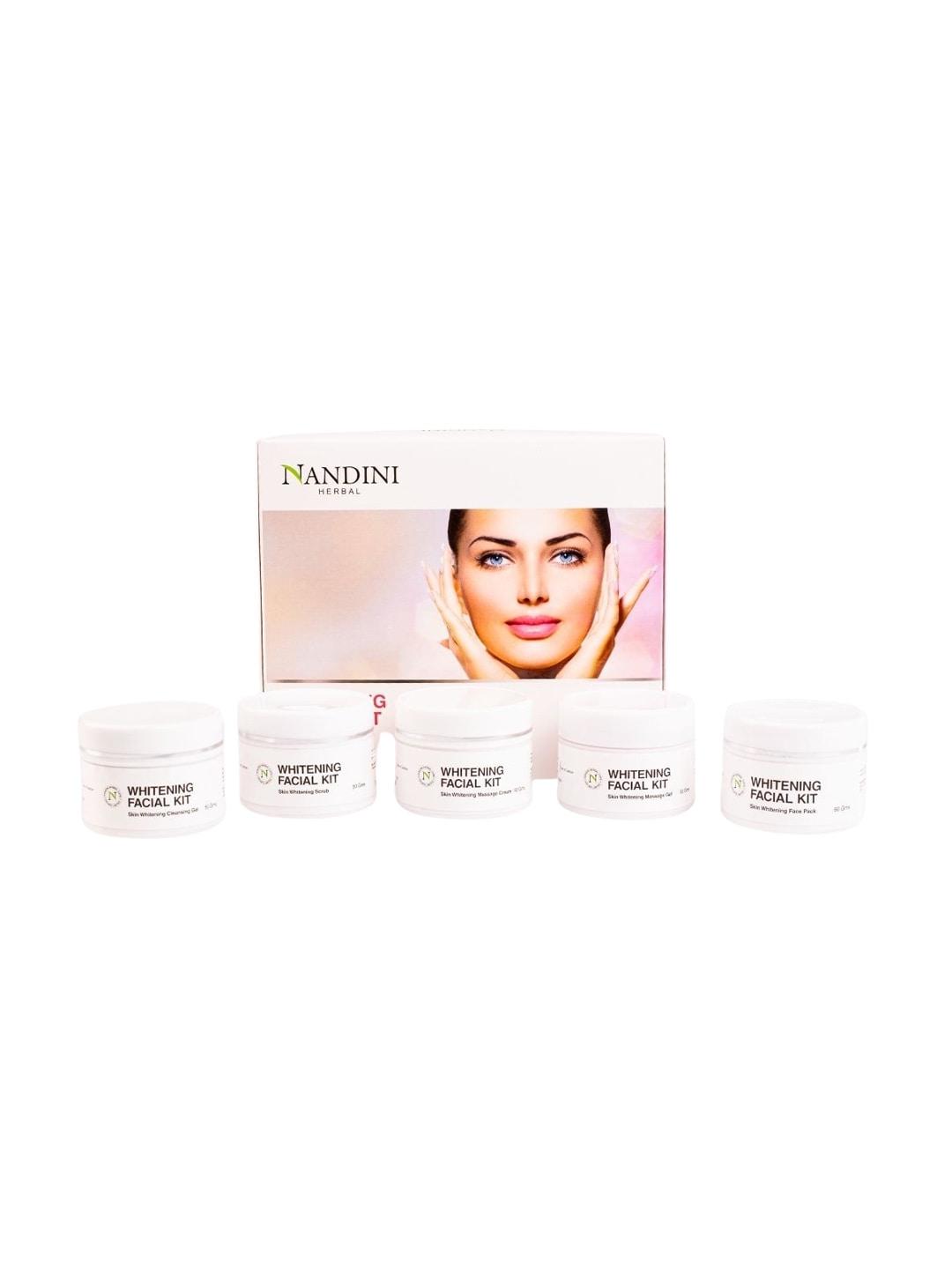 nandini herbal whitening facial kit 260 g
