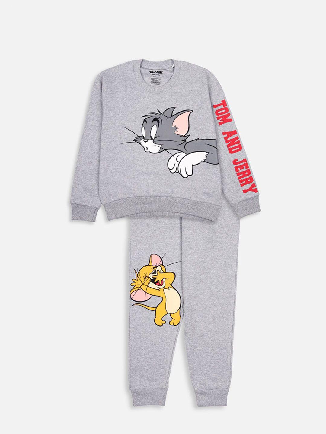 nap chief kids tom and jerry printed t-shirt with pyjamas