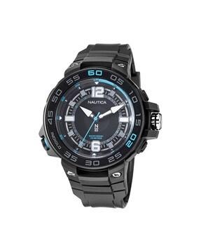 napcnf109 analogue watch with plastic strap