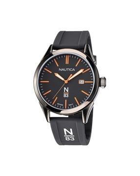 naphbf119 analogue watch with silicone strap